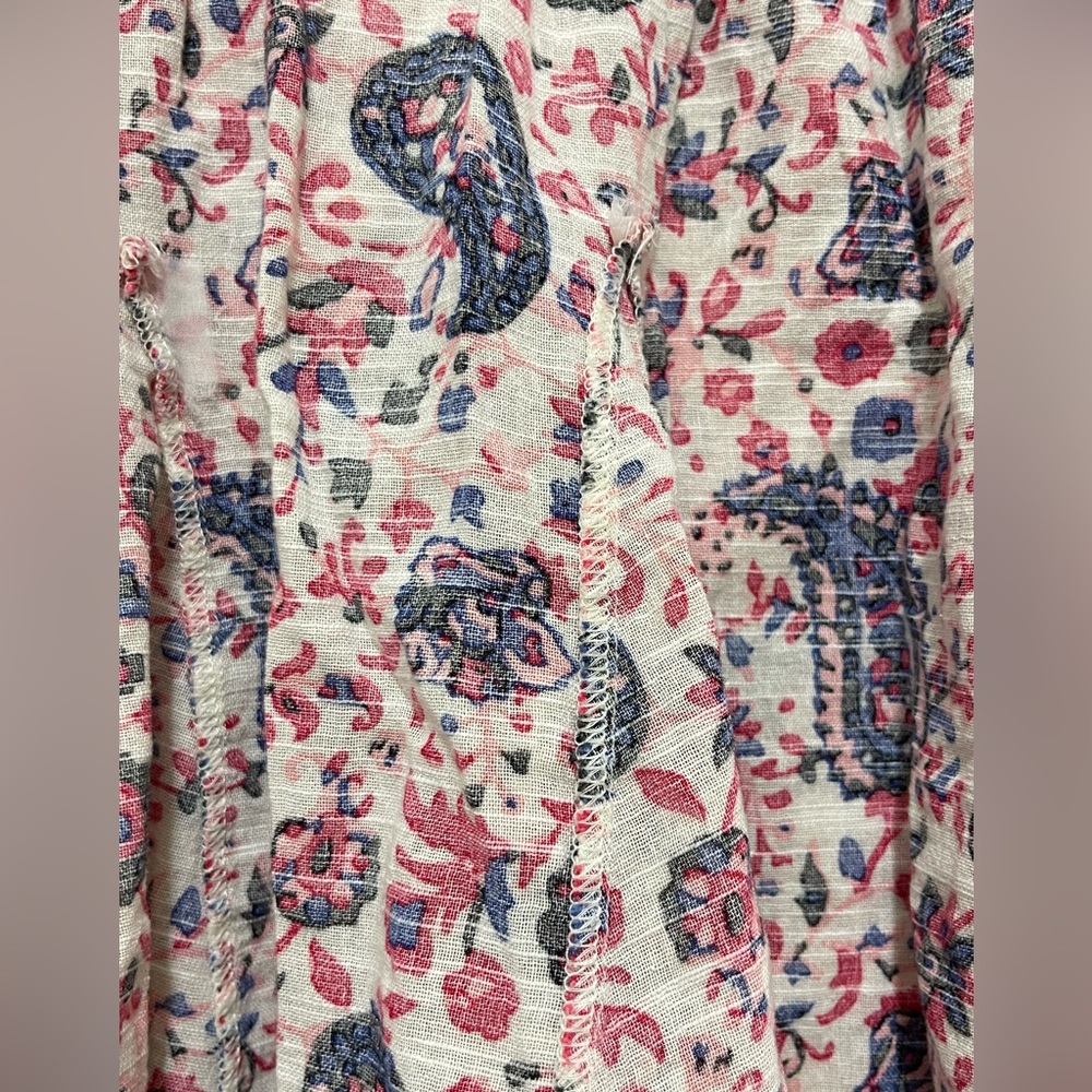 Zara Women’s Size 12 US Mini Skirt Floral Paisley Red Summer - Picture 16 of 16